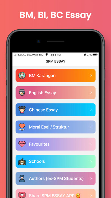 Emulate iPhone app SPM Essay using MyAndroid Emulate iPhone app SPM Essay using MyAndroid