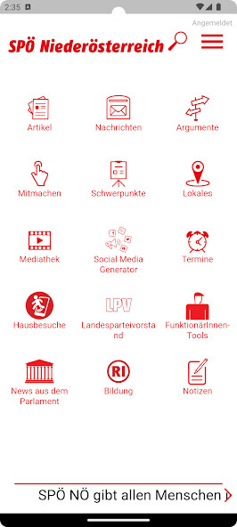 Run android online APK SPÖ Niederösterreich from MyAndroid or emulate SPÖ Niederösterreich using MyAndroid Run android online APK SPÖ Niederösterreich from MyAndroid or emulate SPÖ Niederösterreich using MyAndroid