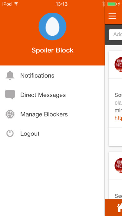 Emulate iPhone app Spoiler Block using MyAndroid Emulate iPhone app Spoiler Block using MyAndroid