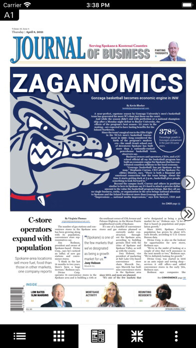 Emulate iPhone app Spokane Journal of Business using MyAndroid Emulate iPhone app Spokane Journal of Business using MyAndroid