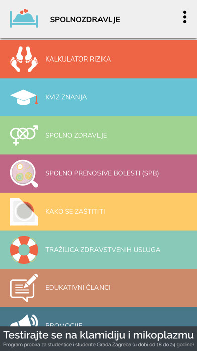 Emulate iPhone app Spolno zdravlje using MyAndroid Emulate iPhone app Spolno zdravlje using MyAndroid