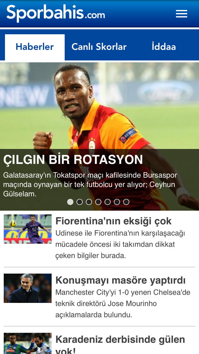 Emulate iPhone app Sporbahis using MyAndroid