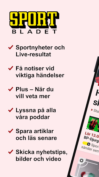 Run android online APK Sportbladet - Sveriges ledande sportbevakning from MyAndroid or emulate Sportbladet - Sveriges ledande sportbevakning using MyAndroid