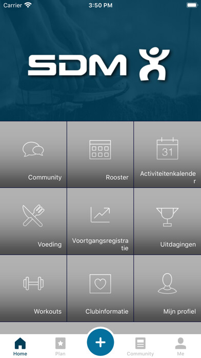 Emulate iPhone app Sportcentrum De Meern using MyAndroid