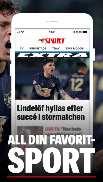 Emulate iPhone app SportExpressen using MyAndroid