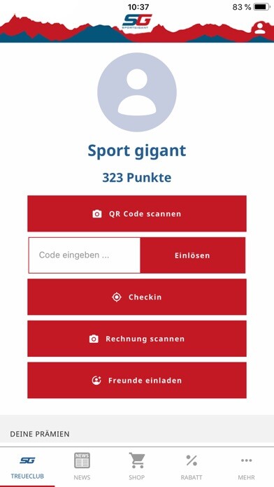 Emulate iPhone app Sportgigant using MyAndroid