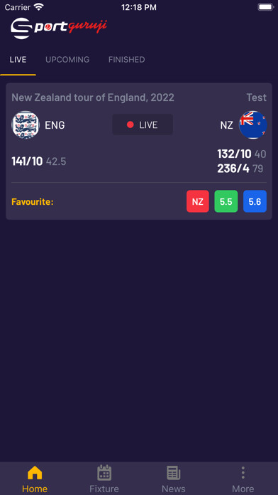 Emulate iPhone app SportGuruji - Cricket & News using MyAndroid Emulate iPhone app SportGuruji - Cricket & News using MyAndroid
