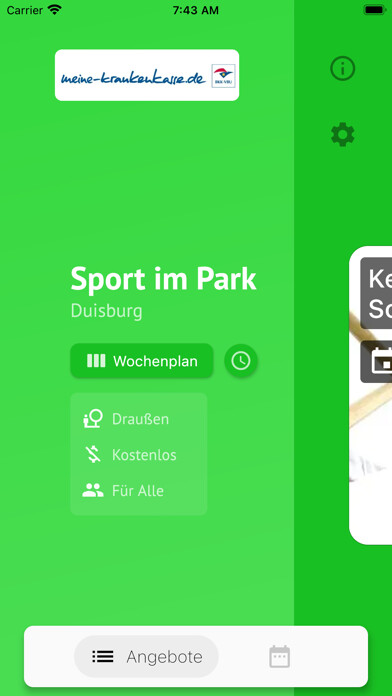 Emulate iPhone app Sport im Park - Duisburg using MyAndroid Emulate iPhone app Sport im Park - Duisburg using MyAndroid