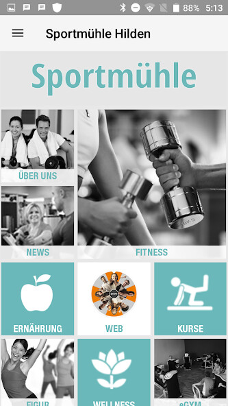 Emulate iPhone app Sportmühle using MyAndroid