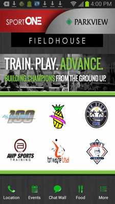 Emulate Android APK SportOne Fieldhouse