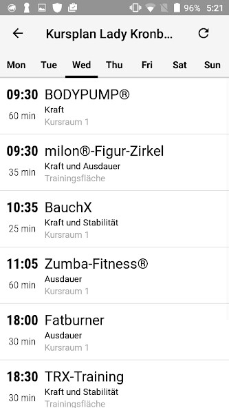 Emulate iPhone app Sportpark Königstein using MyAndroid Emulate iPhone app Sportpark Königstein using MyAndroid