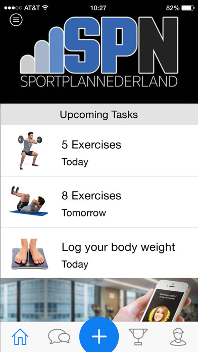 Emulate iPhone app Sportplan Nederland using MyAndroid