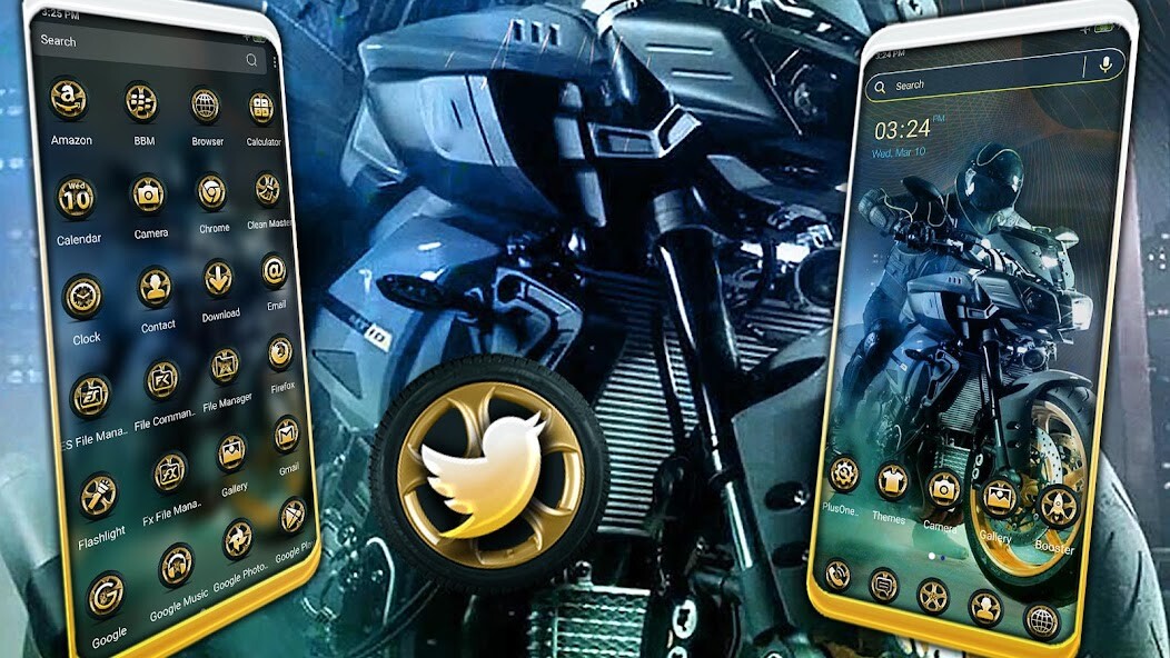 Run android online APK Sports Bike Launcher Theme from MyAndroid or emulate Sports Bike Launcher Theme using MyAndroid