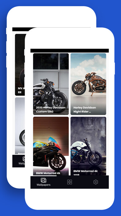 Emulate iPhone app Sports Bike Wallpapers HD/4K using MyAndroid