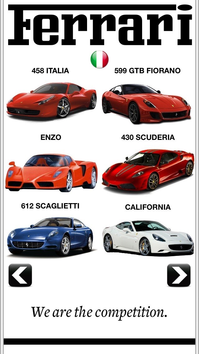 Emulate iPhone app Sports Car Engines using MyAndroid