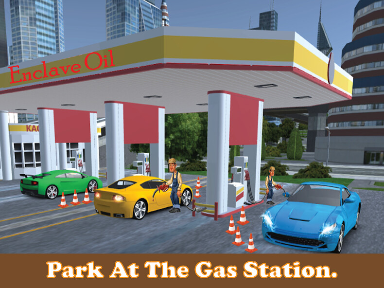 Run android online APK Sports Car Parking Pro  Gas Station Car Wash from MyAndroid or emulate Sports Car Parking Pro  Gas Station Car Wash using MyAndroid