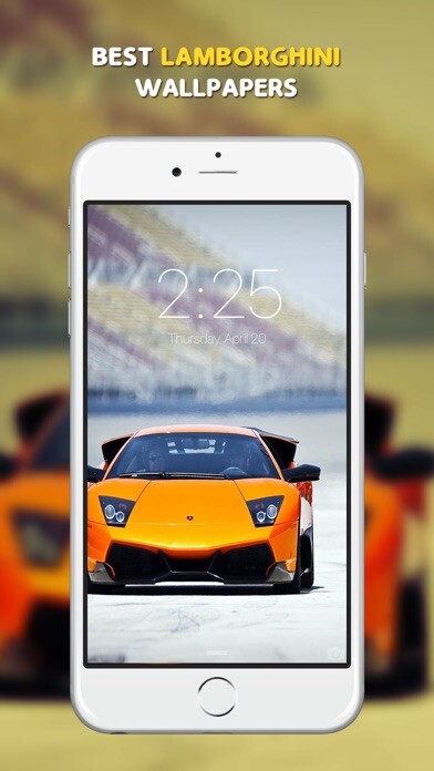 Emulate iPhone app Sports Car Wallpapers - Unofficial Lamborghini Car using MyAndroid