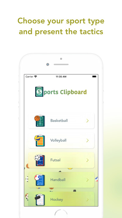 Emulate iPhone app Sports Clipboard using MyAndroid
