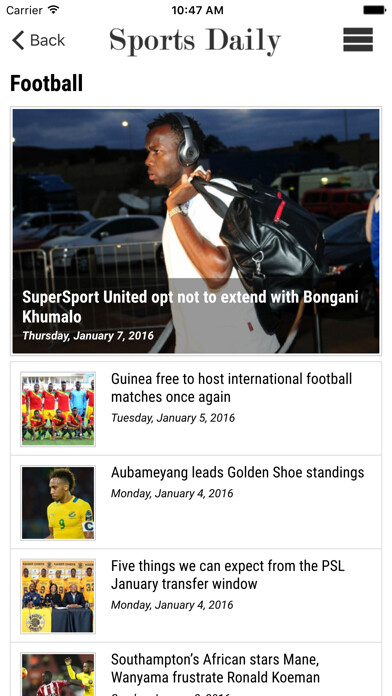 Emulate iPhone app Sports Daily using MyAndroid Emulate iPhone app Sports Daily using MyAndroid