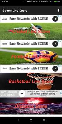 Emulate Android APK Sports Game Live Score