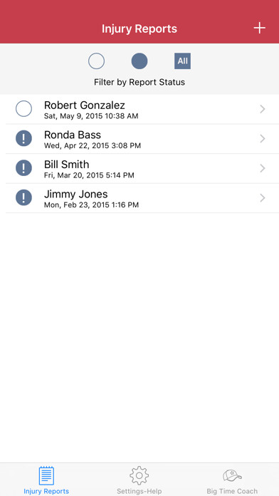 Emulate iPhone app Sports Injury Report using MyAndroid Emulate iPhone app Sports Injury Report using MyAndroid