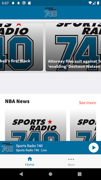 Emulate iPhone app Sports Radio 740 using MyAndroid Emulate iPhone app Sports Radio 740 using MyAndroid
