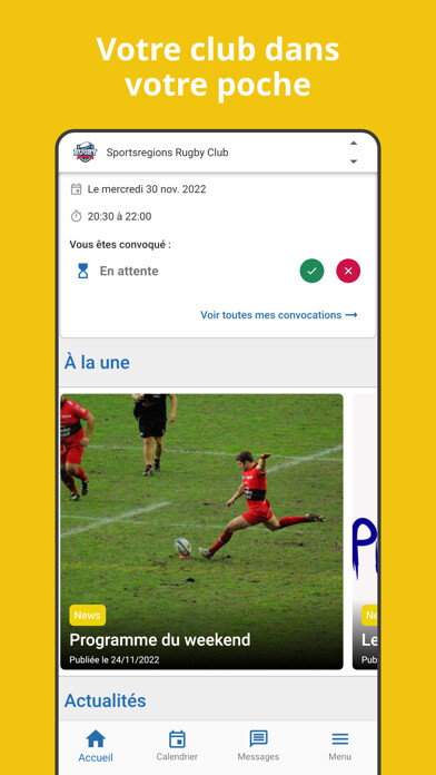 Emulate iPhone app Sportsregions using MyAndroid