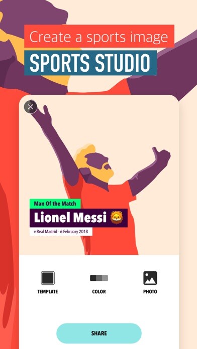 Emulate iPhone app Sports Studio using MyAndroid