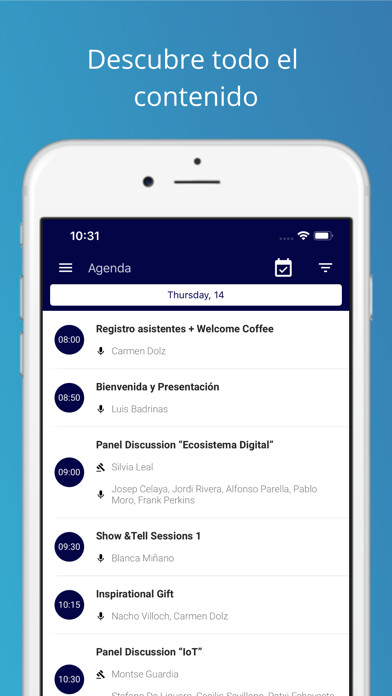 Emulate iPhone app Sports Tomorrow Congress using MyAndroid