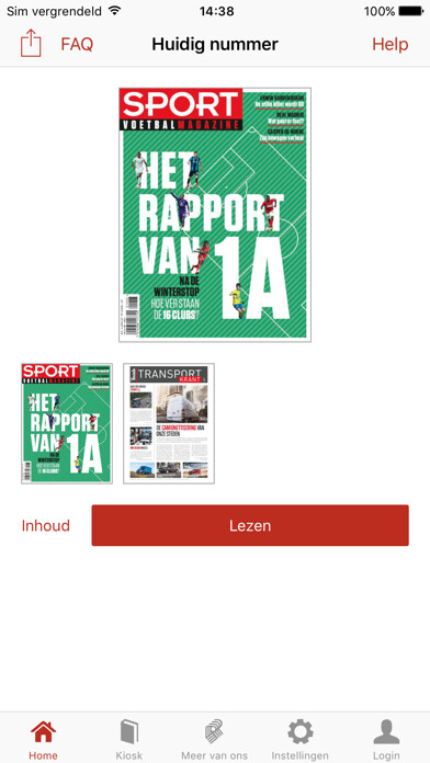Emulate iPhone app Sport/Voetbalmagazine. using MyAndroid Emulate iPhone app Sport/Voetbalmagazine. using MyAndroid