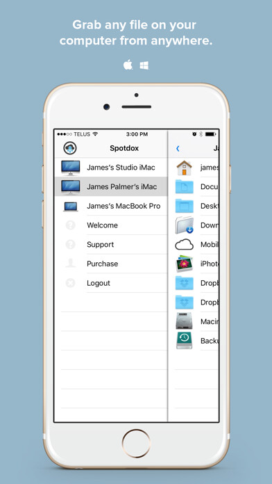 Emulate iPhone app Spotdox - Grab any file on your computer. using MyAndroid Emulate iPhone app Spotdox - Grab any file on your computer. using MyAndroid