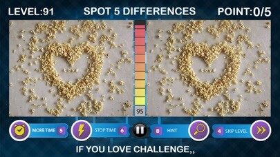 Emulate iPhone app Spot Five Difference Challenge using MyAndroid
