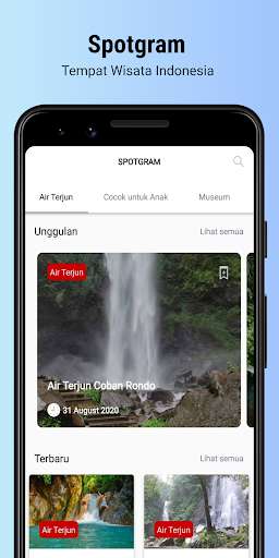 Run android online APK Spotgram:Tempat Wisata Indonesia from MyAndroid or emulate Spotgram:Tempat Wisata Indonesia using MyAndroid