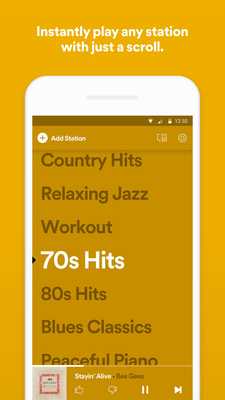 Emulate Android APK Spotify Stations