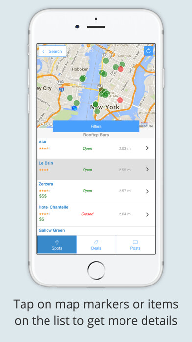Emulate iPhone app SpotList - Find and take a closer look at your favorite spots using MyAndroid Emulate iPhone app SpotList - Find and take a closer look at your favorite spots using MyAndroid