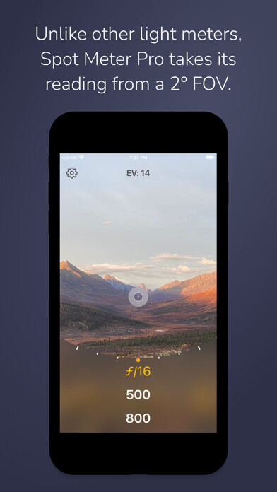 Emulate iPhone app Spot Meter Pro using MyAndroid