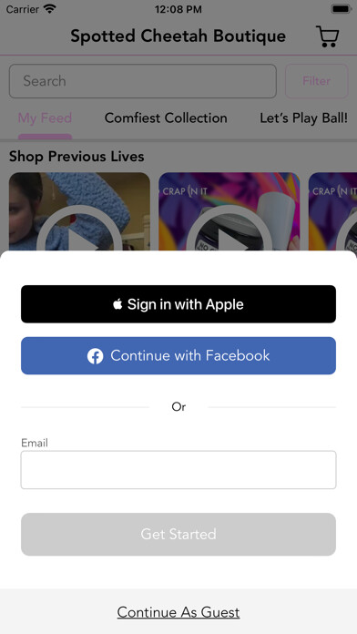 Emulate iPhone app Spotted Cheetah Boutique using MyAndroid Emulate iPhone app Spotted Cheetah Boutique using MyAndroid