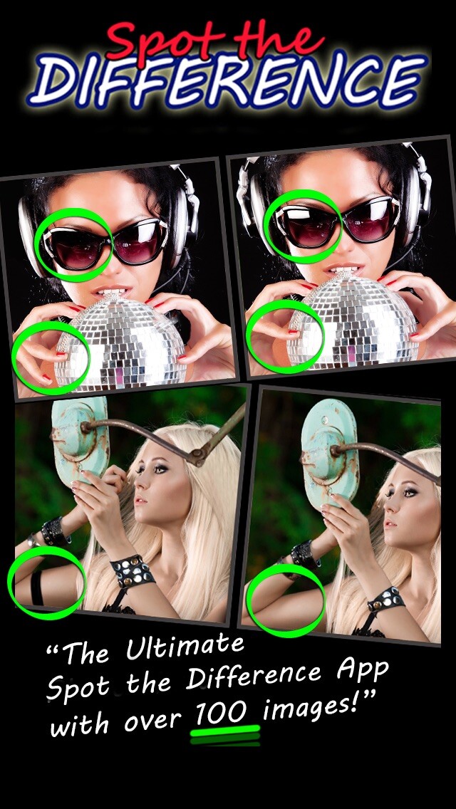 Emulate iPhone app Spot the Difference Image Hunt Game using MyAndroid