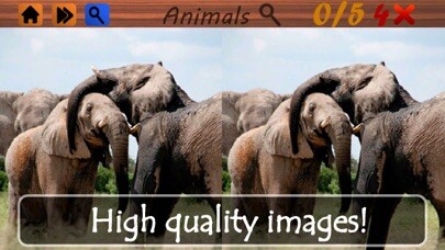 Emulate iPhone app Spot the Differences - Animals using MyAndroid