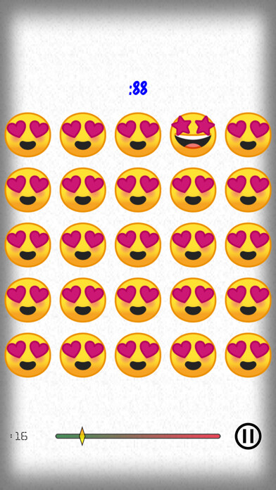 Emulate iPhone app Spot the Odd Emoji using MyAndroid
