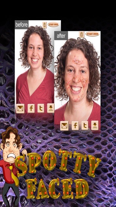 Emulate iPhone app SpottyFaced Spotty Face Maker using MyAndroid Emulate iPhone app SpottyFaced Spotty Face Maker using MyAndroid