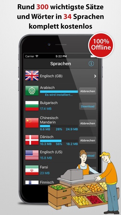 Emulate iPhone app Sprachführer - über 30 Sprachen using MyAndroid Emulate iPhone app Sprachführer - über 30 Sprachen using MyAndroid