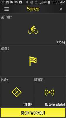 Emulate Android APK Spree Fitness Application