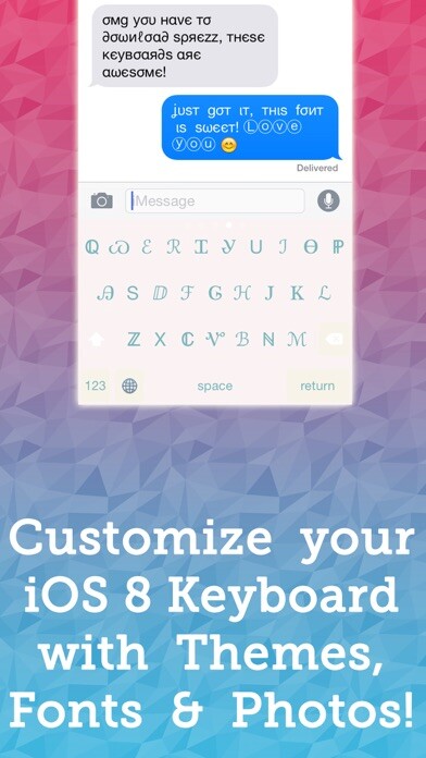 Emulate iPhone app Sprezz - Custom Keyboard Themes and Fonts using MyAndroid Emulate iPhone app Sprezz - Custom Keyboard Themes and Fonts using MyAndroid