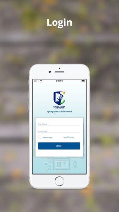 Emulate iPhone app Springdales School Jammu using MyAndroid