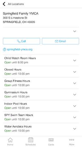 Run android online APK Springfield Family YMCA from MyAndroid or emulate Springfield Family YMCA using MyAndroid