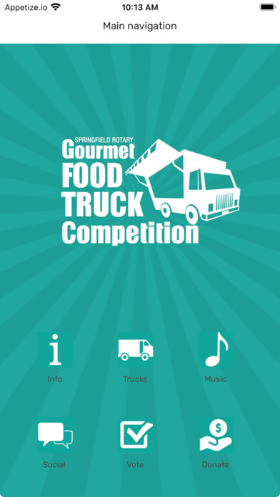 Emulate iPhone app Springfield Food Truck using MyAndroid Emulate iPhone app Springfield Food Truck using MyAndroid