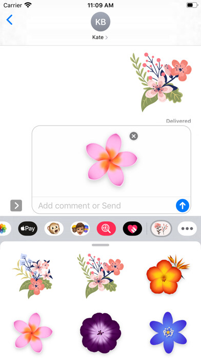 Emulate iPhone app Spring Floral Flower Stickers using MyAndroid Emulate iPhone app Spring Floral Flower Stickers using MyAndroid