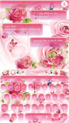 Emulate Android APK Spring Flower Butterfly Keyboard