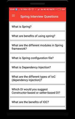 Emulate Android APK Spring Interview Questions Emulate Android APK Spring Interview Questions